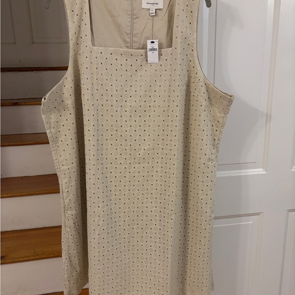 Banana Republic Eyelet Mini Shift Dress linen, cotton, XXL Cream NWT - Picture 2 of 6
